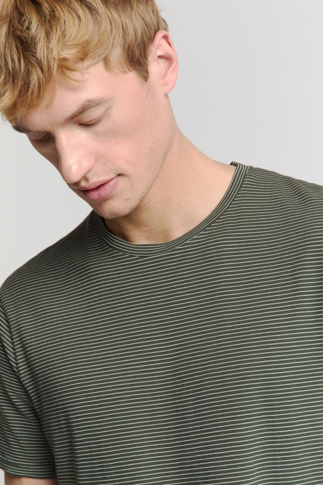 NO-EXCESS t-shirt crewneck stripes